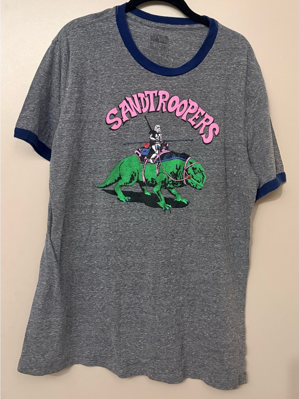Star Wars Gray Tee with Blue Collar
